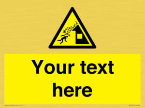 Custom warning roof avalanche